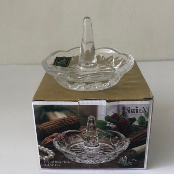 Shannon Crystal Glass Ring Jewelry Holder Display Stand - Picture 7 of 11